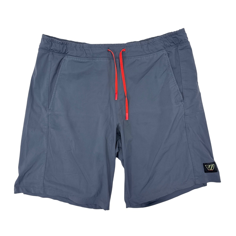 Wolaco Shorts Mens Size Medium Gray Red Athletic Athleisure Running Gym